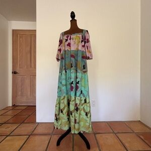 Floral Patchwork Maxi Dress